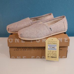 New TOMS light woolen slip-on women size 6